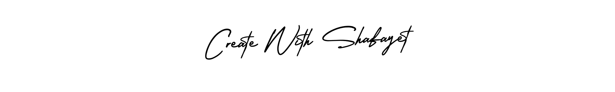 Create a beautiful signature design for name Create With Shafayet. With this signature (AmerikaSignatureDemo-Regular) fonts, you can make a handwritten signature for free. Create With Shafayet signature style 3 images and pictures png