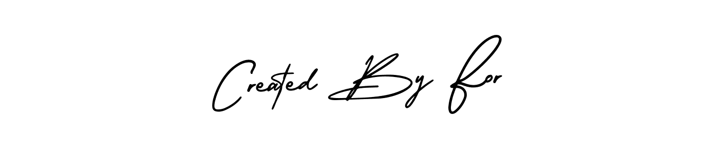 This is the best signature style for the Created By For name. Also you like these signature font (AmerikaSignatureDemo-Regular). Mix name signature. Created By For signature style 3 images and pictures png