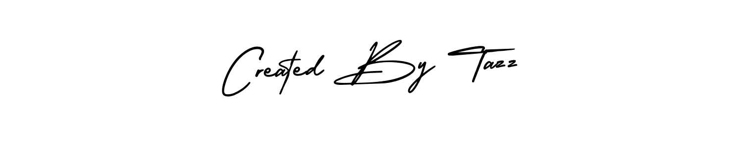 Best and Professional Signature Style for Created By Tazz. AmerikaSignatureDemo-Regular Best Signature Style Collection. Created By Tazz signature style 3 images and pictures png