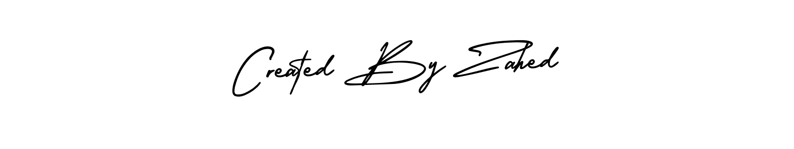 Make a beautiful signature design for name Created By Zahed. Use this online signature maker to create a handwritten signature for free. Created By Zahed signature style 3 images and pictures png