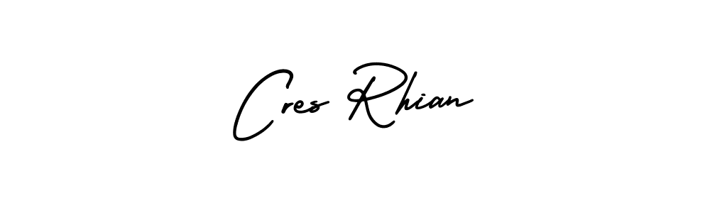 Also You can easily find your signature by using the search form. We will create Cres Rhian name handwritten signature images for you free of cost using AmerikaSignatureDemo-Regular sign style. Cres Rhian signature style 3 images and pictures png