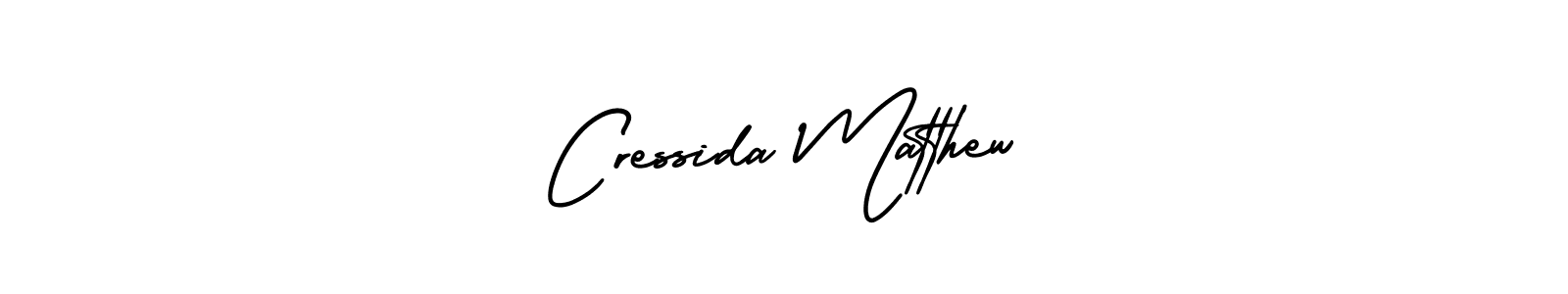Create a beautiful signature design for name Cressida Matthew. With this signature (AmerikaSignatureDemo-Regular) fonts, you can make a handwritten signature for free. Cressida Matthew signature style 3 images and pictures png