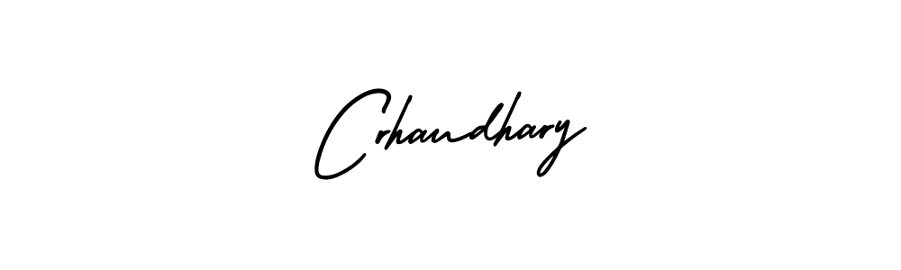 You should practise on your own different ways (AmerikaSignatureDemo-Regular) to write your name (Crhaudhary) in signature. don't let someone else do it for you. Crhaudhary signature style 3 images and pictures png