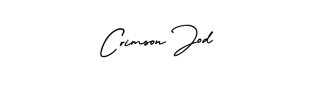 Crimson Jod stylish signature style. Best Handwritten Sign (AmerikaSignatureDemo-Regular) for my name. Handwritten Signature Collection Ideas for my name Crimson Jod. Crimson Jod signature style 3 images and pictures png