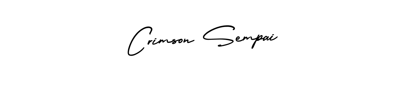 if you are searching for the best signature style for your name Crimson Sempai. so please give up your signature search. here we have designed multiple signature styles  using AmerikaSignatureDemo-Regular. Crimson Sempai signature style 3 images and pictures png