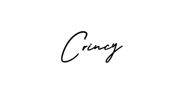 How to make Crincy name signature. Use AmerikaSignatureDemo-Regular style for creating short signs online. This is the latest handwritten sign. Crincy signature style 3 images and pictures png