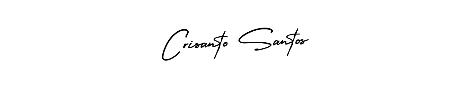 It looks lik you need a new signature style for name Crisanto Santos. Design unique handwritten (AmerikaSignatureDemo-Regular) signature with our free signature maker in just a few clicks. Crisanto Santos signature style 3 images and pictures png