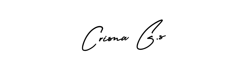 Make a beautiful signature design for name Crisna G.s. With this signature (AmerikaSignatureDemo-Regular) style, you can create a handwritten signature for free. Crisna G.s signature style 3 images and pictures png