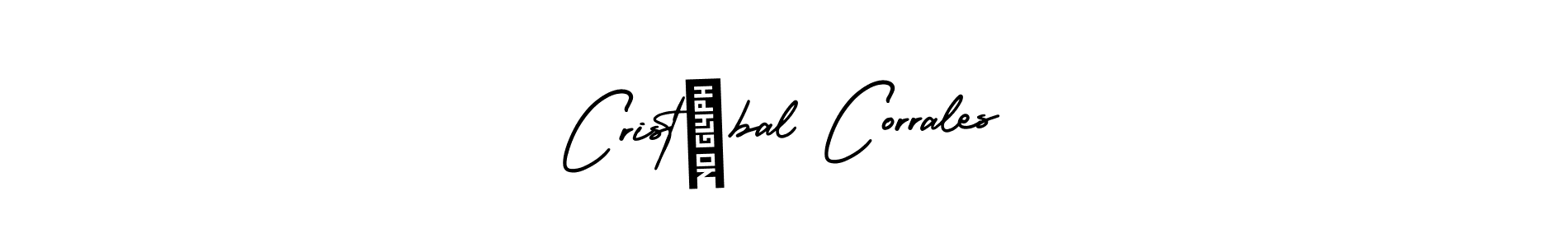 Use a signature maker to create a handwritten signature online. With this signature software, you can design (AmerikaSignatureDemo-Regular) your own signature for name Cristóbal Corrales. Cristóbal Corrales signature style 3 images and pictures png
