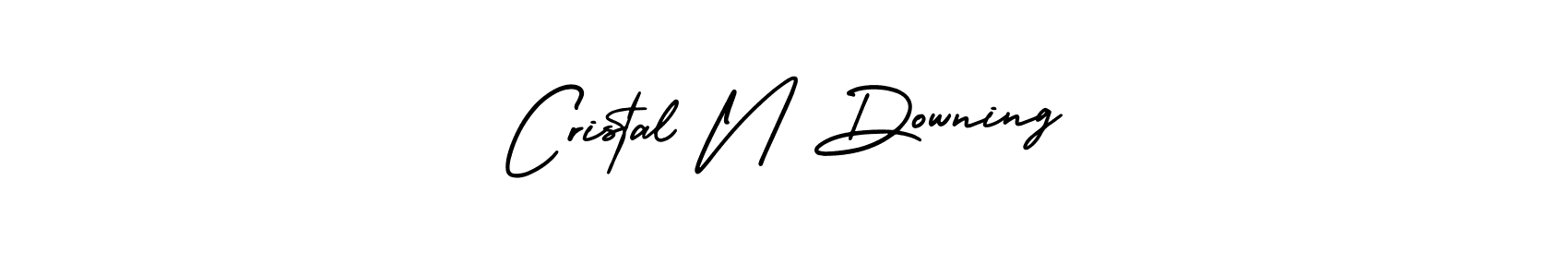 How to make Cristal N Downing signature? AmerikaSignatureDemo-Regular is a professional autograph style. Create handwritten signature for Cristal N Downing name. Cristal N Downing signature style 3 images and pictures png