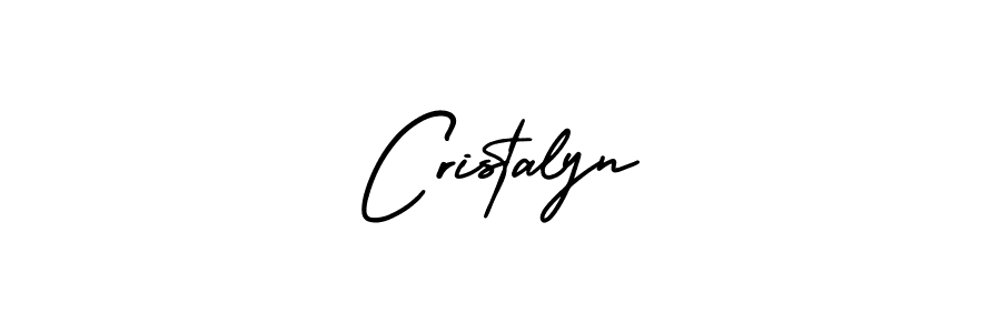 How to make Cristalyn signature? AmerikaSignatureDemo-Regular is a professional autograph style. Create handwritten signature for Cristalyn name. Cristalyn signature style 3 images and pictures png