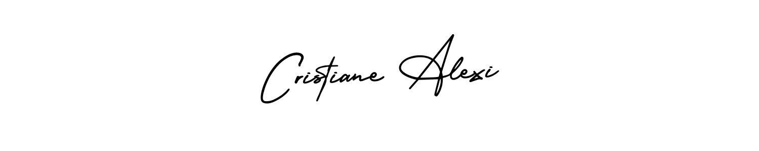 Make a beautiful signature design for name Cristiane Alexi. With this signature (AmerikaSignatureDemo-Regular) style, you can create a handwritten signature for free. Cristiane Alexi signature style 3 images and pictures png