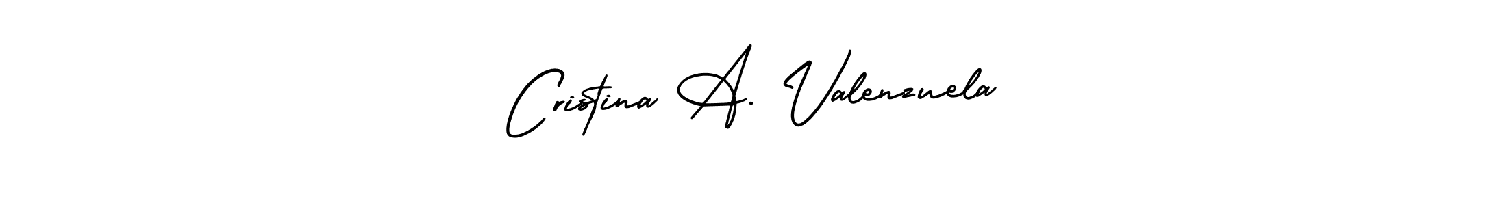 How to make Cristina A. Valenzuela signature? AmerikaSignatureDemo-Regular is a professional autograph style. Create handwritten signature for Cristina A. Valenzuela name. Cristina A. Valenzuela signature style 3 images and pictures png