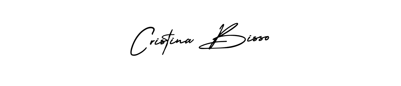 You should practise on your own different ways (AmerikaSignatureDemo-Regular) to write your name (Cristina Bisso) in signature. don't let someone else do it for you. Cristina Bisso signature style 3 images and pictures png