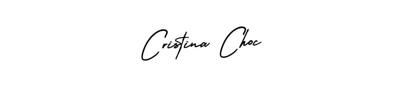 Design your own signature with our free online signature maker. With this signature software, you can create a handwritten (AmerikaSignatureDemo-Regular) signature for name Cristina Choc. Cristina Choc signature style 3 images and pictures png