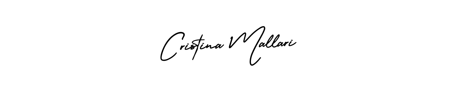 Best and Professional Signature Style for Cristina Mallari. AmerikaSignatureDemo-Regular Best Signature Style Collection. Cristina Mallari signature style 3 images and pictures png