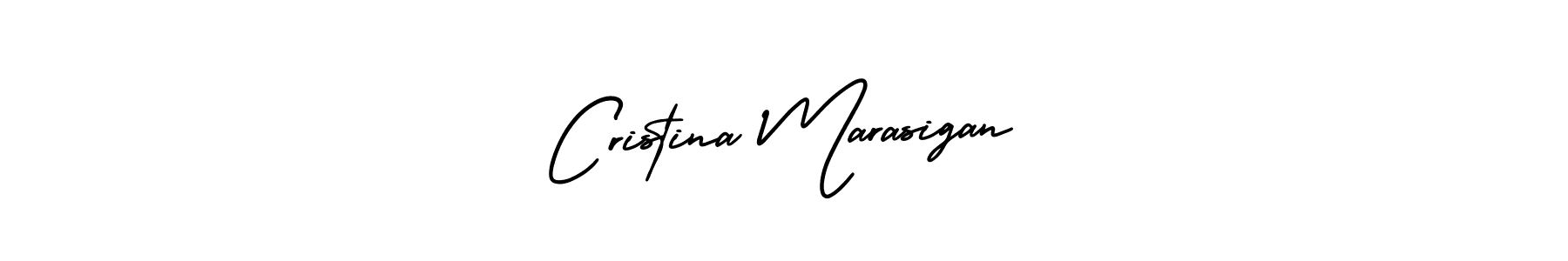 How to make Cristina Marasigan name signature. Use AmerikaSignatureDemo-Regular style for creating short signs online. This is the latest handwritten sign. Cristina Marasigan signature style 3 images and pictures png