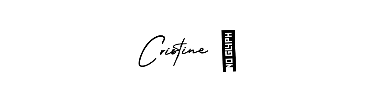 Design your own signature with our free online signature maker. With this signature software, you can create a handwritten (AmerikaSignatureDemo-Regular) signature for name Cristine ♥. Cristine ♥ signature style 3 images and pictures png