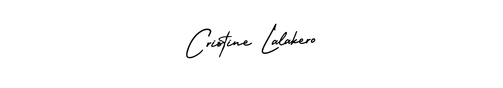 It looks lik you need a new signature style for name Cristine Lalakero. Design unique handwritten (AmerikaSignatureDemo-Regular) signature with our free signature maker in just a few clicks. Cristine Lalakero signature style 3 images and pictures png