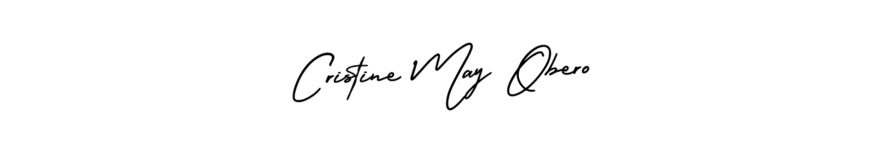 Make a beautiful signature design for name Cristine May Obero. Use this online signature maker to create a handwritten signature for free. Cristine May Obero signature style 3 images and pictures png