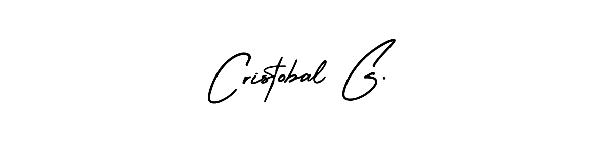 AmerikaSignatureDemo-Regular is a professional signature style that is perfect for those who want to add a touch of class to their signature. It is also a great choice for those who want to make their signature more unique. Get Cristobal G. name to fancy signature for free. Cristobal G. signature style 3 images and pictures png