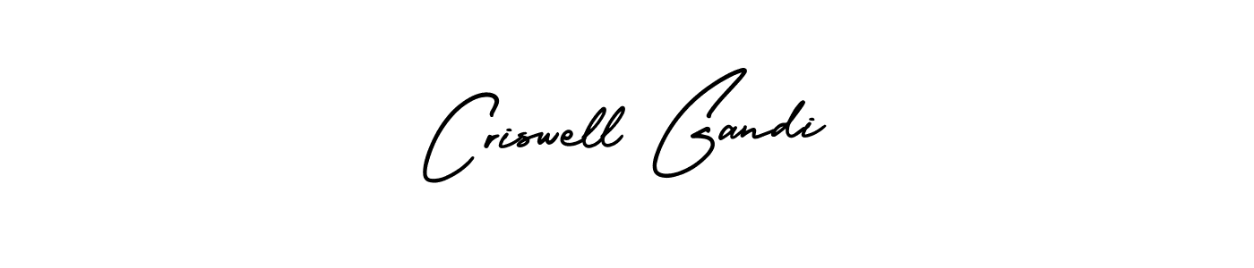 How to Draw Criswell Gandi signature style? AmerikaSignatureDemo-Regular is a latest design signature styles for name Criswell Gandi. Criswell Gandi signature style 3 images and pictures png