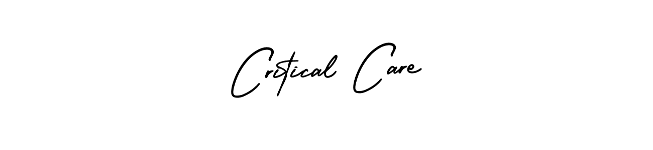 How to make Critical Care signature? AmerikaSignatureDemo-Regular is a professional autograph style. Create handwritten signature for Critical Care name. Critical Care signature style 3 images and pictures png