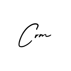 Design your own signature with our free online signature maker. With this signature software, you can create a handwritten (AmerikaSignatureDemo-Regular) signature for name Crm. Crm signature style 3 images and pictures png