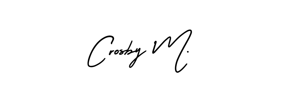 How to Draw Crosby M. signature style? AmerikaSignatureDemo-Regular is a latest design signature styles for name Crosby M.. Crosby M. signature style 3 images and pictures png