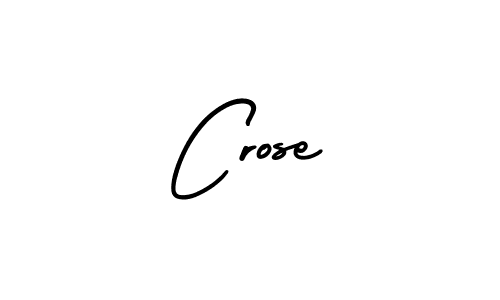 You should practise on your own different ways (AmerikaSignatureDemo-Regular) to write your name (Crose) in signature. don't let someone else do it for you. Crose signature style 3 images and pictures png