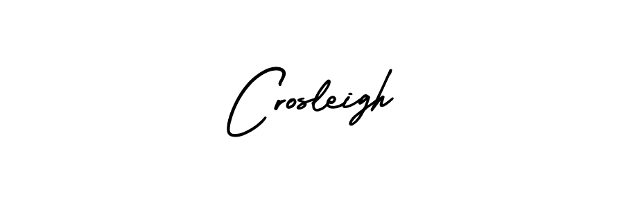 Crosleigh stylish signature style. Best Handwritten Sign (AmerikaSignatureDemo-Regular) for my name. Handwritten Signature Collection Ideas for my name Crosleigh. Crosleigh signature style 3 images and pictures png