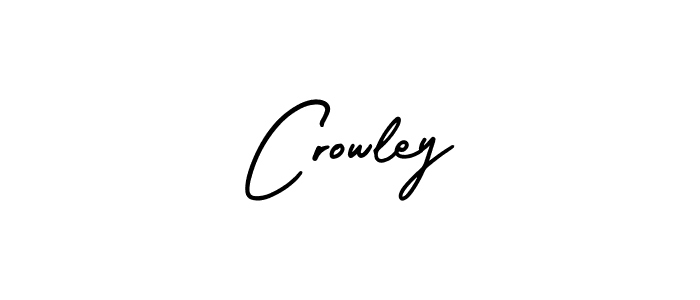 Use a signature maker to create a handwritten signature online. With this signature software, you can design (AmerikaSignatureDemo-Regular) your own signature for name Crowley. Crowley signature style 3 images and pictures png