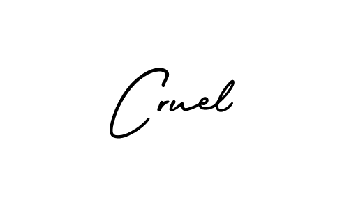 Also we have Cruel name is the best signature style. Create professional handwritten signature collection using AmerikaSignatureDemo-Regular autograph style. Cruel signature style 3 images and pictures png