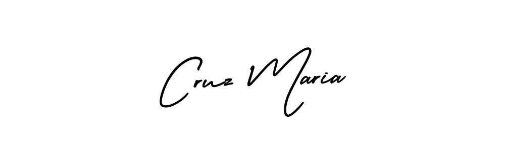 Create a beautiful signature design for name Cruz Maria. With this signature (AmerikaSignatureDemo-Regular) fonts, you can make a handwritten signature for free. Cruz Maria signature style 3 images and pictures png