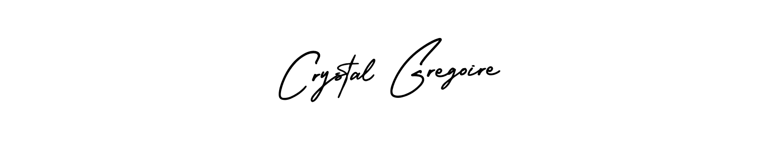 Use a signature maker to create a handwritten signature online. With this signature software, you can design (AmerikaSignatureDemo-Regular) your own signature for name Crystal Gregoire. Crystal Gregoire signature style 3 images and pictures png