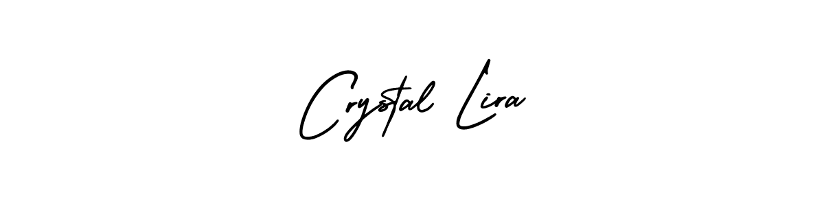 AmerikaSignatureDemo-Regular is a professional signature style that is perfect for those who want to add a touch of class to their signature. It is also a great choice for those who want to make their signature more unique. Get Crystal Lira name to fancy signature for free. Crystal Lira signature style 3 images and pictures png