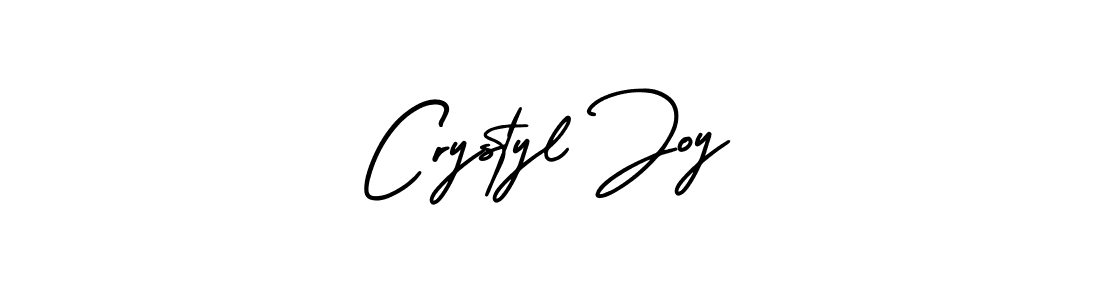 How to Draw Crystyl Joy signature style? AmerikaSignatureDemo-Regular is a latest design signature styles for name Crystyl Joy. Crystyl Joy signature style 3 images and pictures png