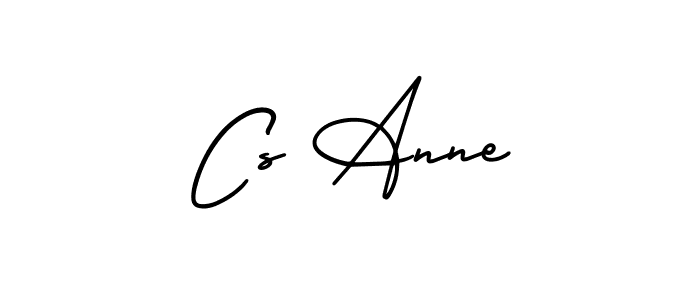 Cs Anne stylish signature style. Best Handwritten Sign (AmerikaSignatureDemo-Regular) for my name. Handwritten Signature Collection Ideas for my name Cs Anne. Cs Anne signature style 3 images and pictures png