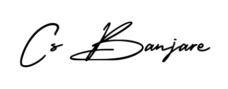 How to make Cs Banjare name signature. Use AmerikaSignatureDemo-Regular style for creating short signs online. This is the latest handwritten sign. Cs Banjare signature style 3 images and pictures png