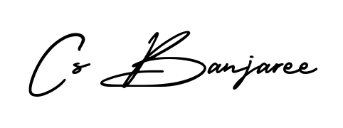 The AmerikaSignatureDemo-Regular font transforms the name Cs Banjaree into an executive sign with sharp precision and distinguished character. Cs Banjaree signature style 3 images and pictures png