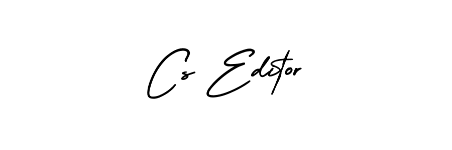 You should practise on your own different ways (AmerikaSignatureDemo-Regular) to write your name (Cs Editor) in signature. don't let someone else do it for you. Cs Editor signature style 3 images and pictures png