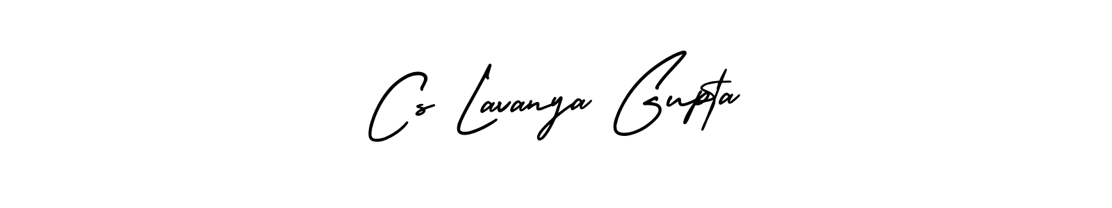 Use a signature maker to create a handwritten signature online. With this signature software, you can design (AmerikaSignatureDemo-Regular) your own signature for name Cs Lavanya Gupta. Cs Lavanya Gupta signature style 3 images and pictures png