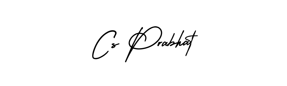 You should practise on your own different ways (AmerikaSignatureDemo-Regular) to write your name (Cs Prabhat) in signature. don't let someone else do it for you. Cs Prabhat signature style 3 images and pictures png