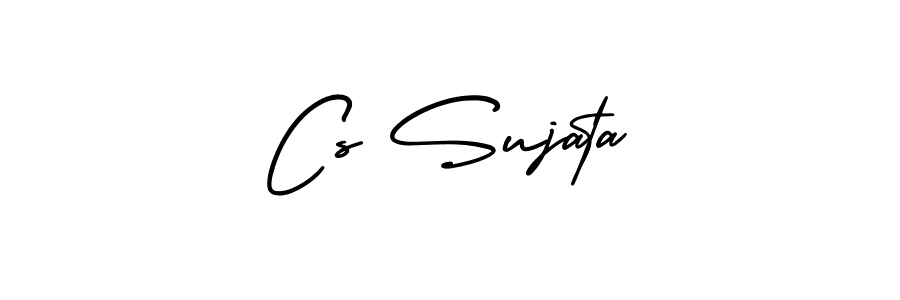 if you are searching for the best signature style for your name Cs Sujata. so please give up your signature search. here we have designed multiple signature styles  using AmerikaSignatureDemo-Regular. Cs Sujata signature style 3 images and pictures png