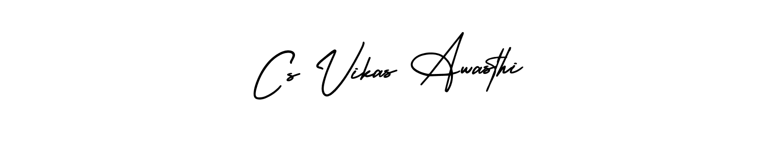 if you are searching for the best signature style for your name Cs Vikas Awasthi. so please give up your signature search. here we have designed multiple signature styles  using AmerikaSignatureDemo-Regular. Cs Vikas Awasthi signature style 3 images and pictures png