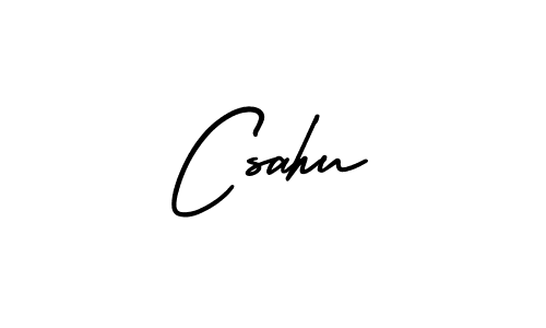 Csahu stylish signature style. Best Handwritten Sign (AmerikaSignatureDemo-Regular) for my name. Handwritten Signature Collection Ideas for my name Csahu. Csahu signature style 3 images and pictures png