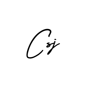 How to make Csj signature? AmerikaSignatureDemo-Regular is a professional autograph style. Create handwritten signature for Csj name. Csj signature style 3 images and pictures png