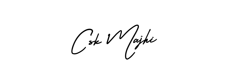 Use a signature maker to create a handwritten signature online. With this signature software, you can design (AmerikaSignatureDemo-Regular) your own signature for name Csk Majhi. Csk Majhi signature style 3 images and pictures png