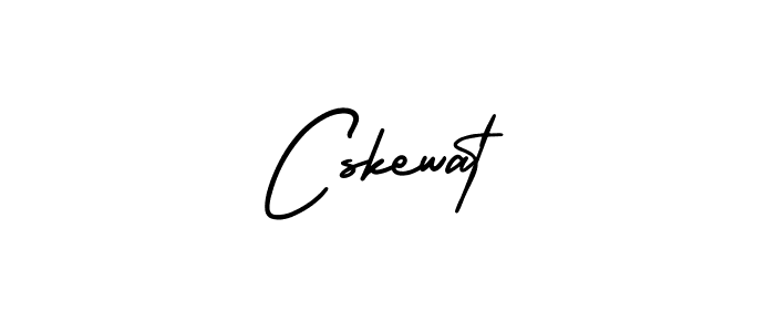 How to make Cskewat signature? AmerikaSignatureDemo-Regular is a professional autograph style. Create handwritten signature for Cskewat name. Cskewat signature style 3 images and pictures png