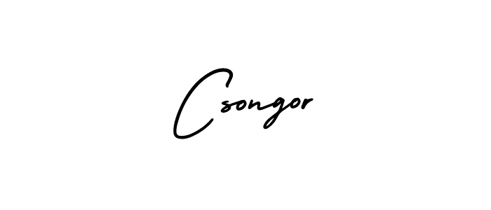 How to make Csongor signature? AmerikaSignatureDemo-Regular is a professional autograph style. Create handwritten signature for Csongor name. Csongor signature style 3 images and pictures png